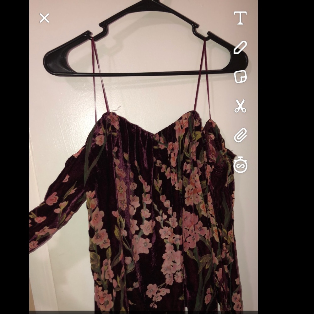 Off the shoulder top with open back!